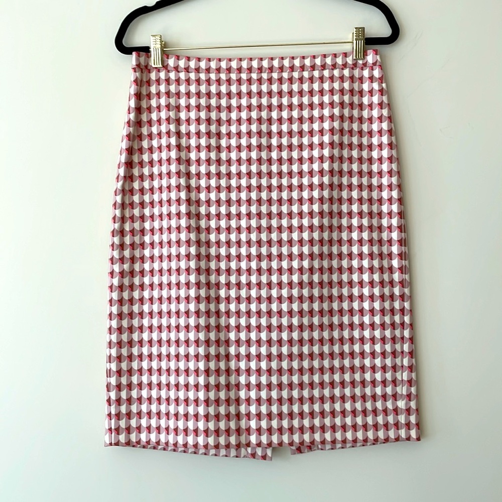 NWOT J . Crew Geometric Print Pencil Skirt